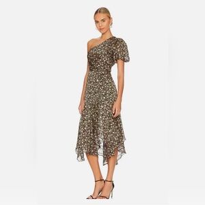 NWOT!ASTR The Label Anthro Santorini Women's Summer Floral Luxe Midi-Dress Small